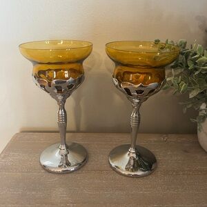 Art Deco wine goblets